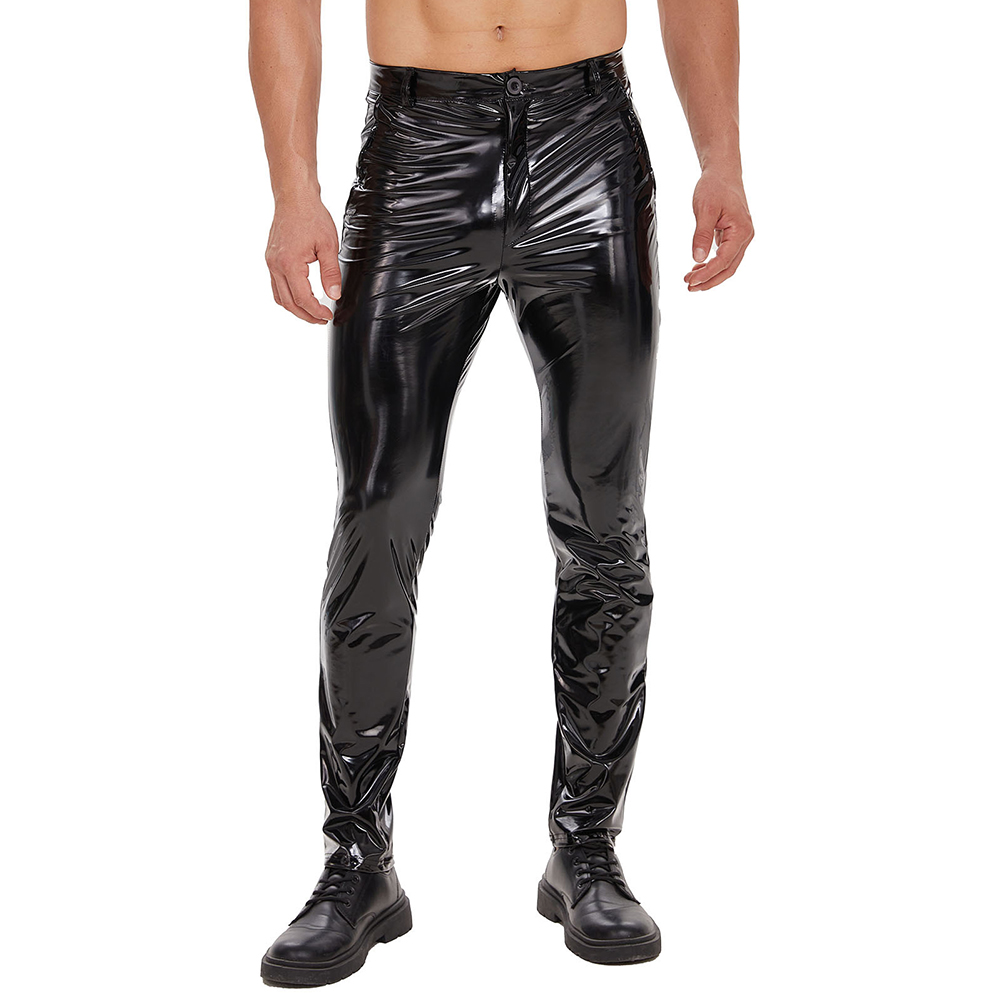 Mens Zip Leather Trousers Casu – Leather Work Pants Bewertung und Preis