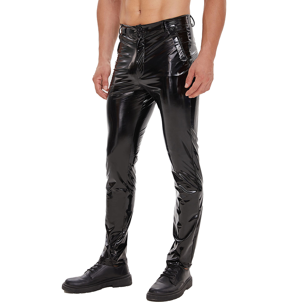 Mens Zip Leather Trousers Casu – Leather Work Pants Bewertung und Preis