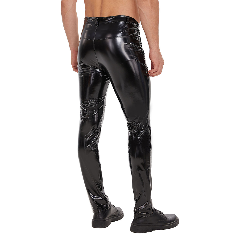 Mens Zip Leather Trousers Casu – Leather Work Pants Bewertung und Preis