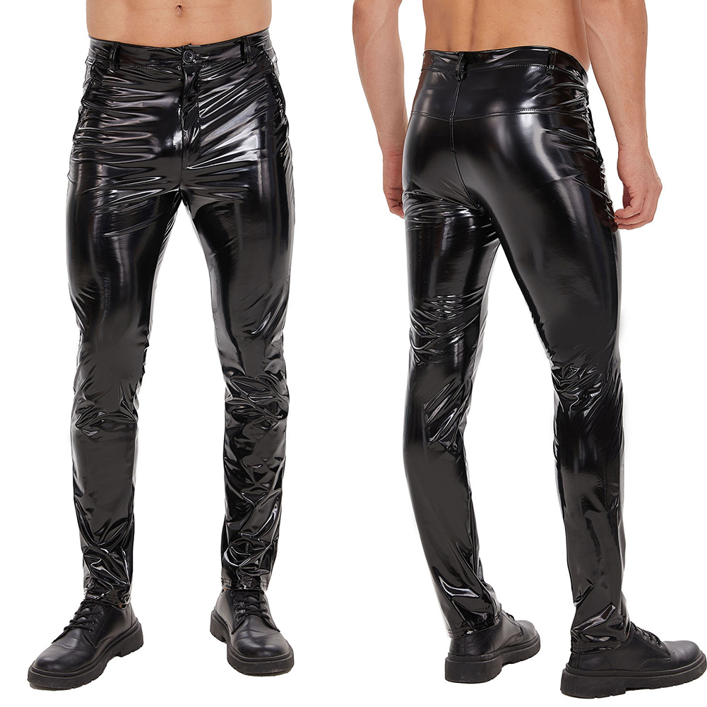 Mens Zip Leather Trousers Casu – Leather Work Pants Bewertung und Preis