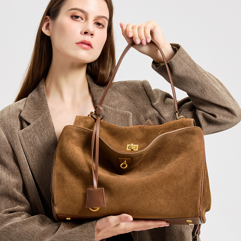 Ladies' large capacity genuine – Leather Work Handbags For Women Bewertung und Preis