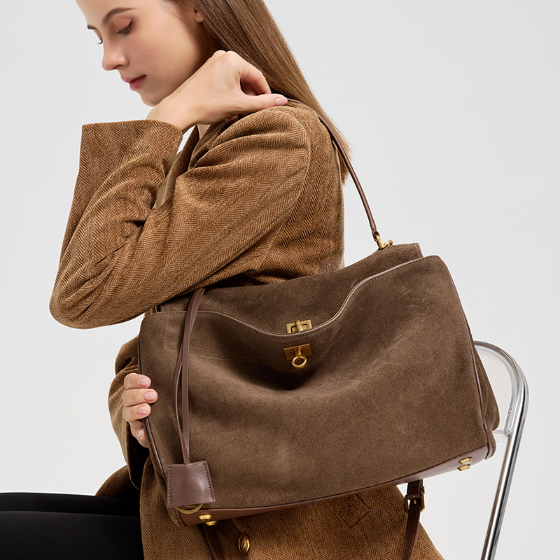 Ladies' large capacity genuine – Leather Work Handbags For Women Bewertung und Preis