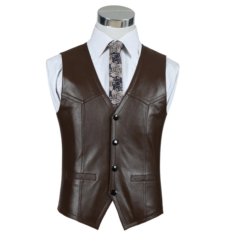 Genuine Leather Sheepskin Vest – Leather Work Vest For Men Bewertung und Preis