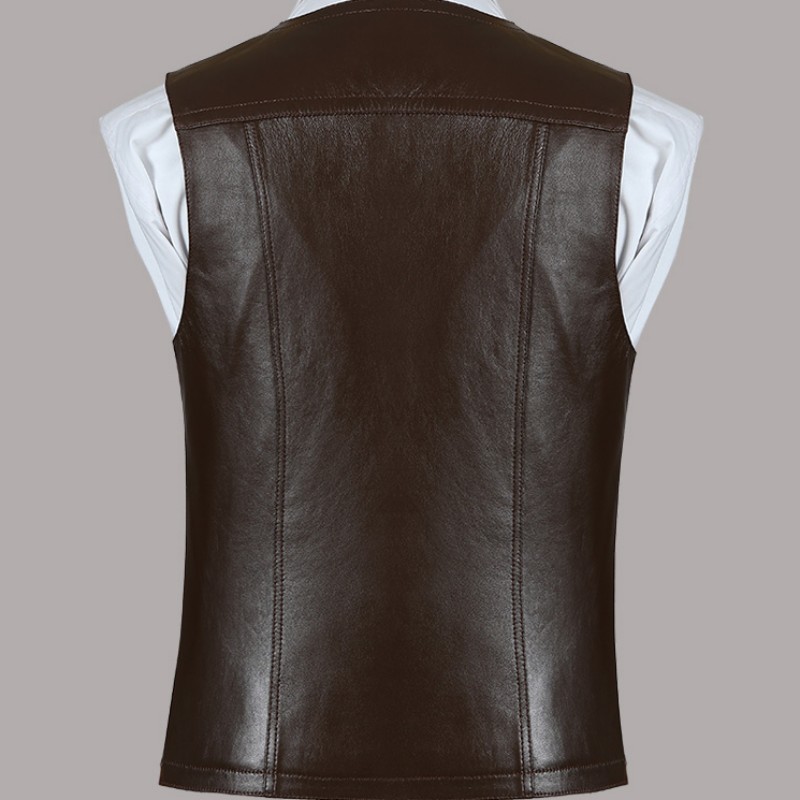 Genuine Leather Sheepskin Vest – Leather Work Vest For Men Bewertung und Preis