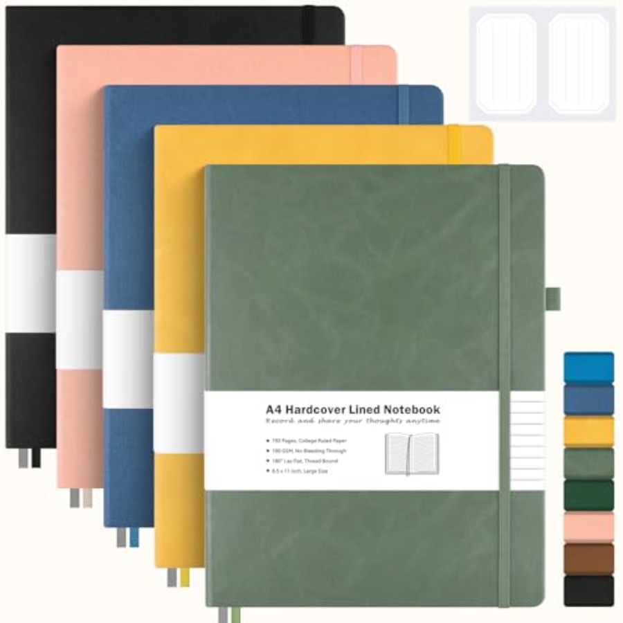 5 Pack College Ruled Notebook  – Leatherwork Journal Bewertung und Preis