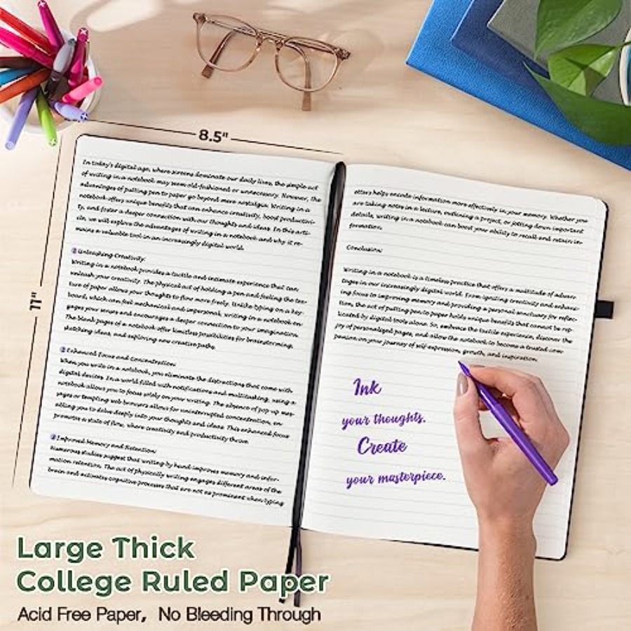 5 Pack College Ruled Notebook  – Leatherwork Journal Bewertung und Preis