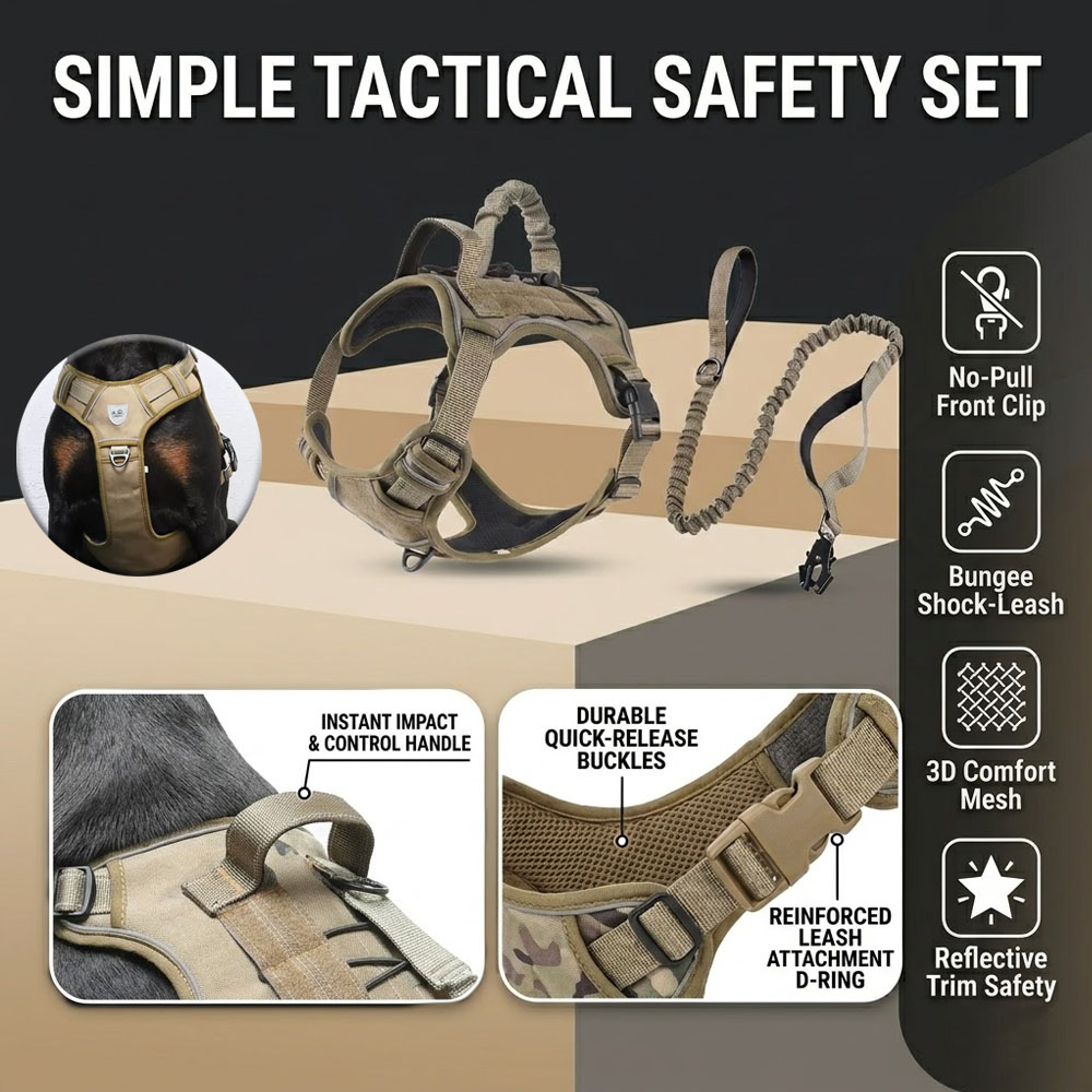 Tactical Dog Harness No Pull A – Leather Work Vest For Men Bewertung und Preis
